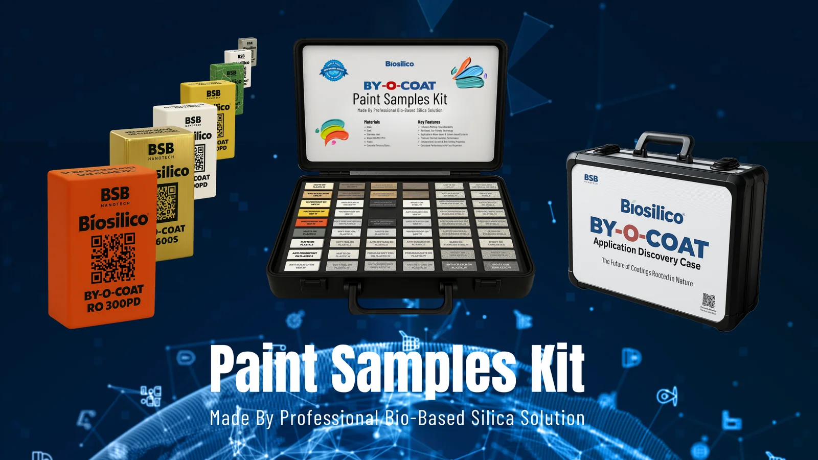 Biosilico BY-O-COAT paint samples kit