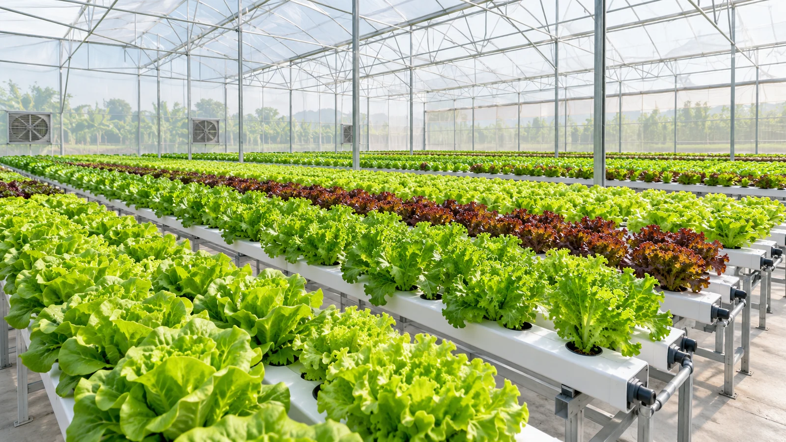 Hydroponic greenhouse — illustration