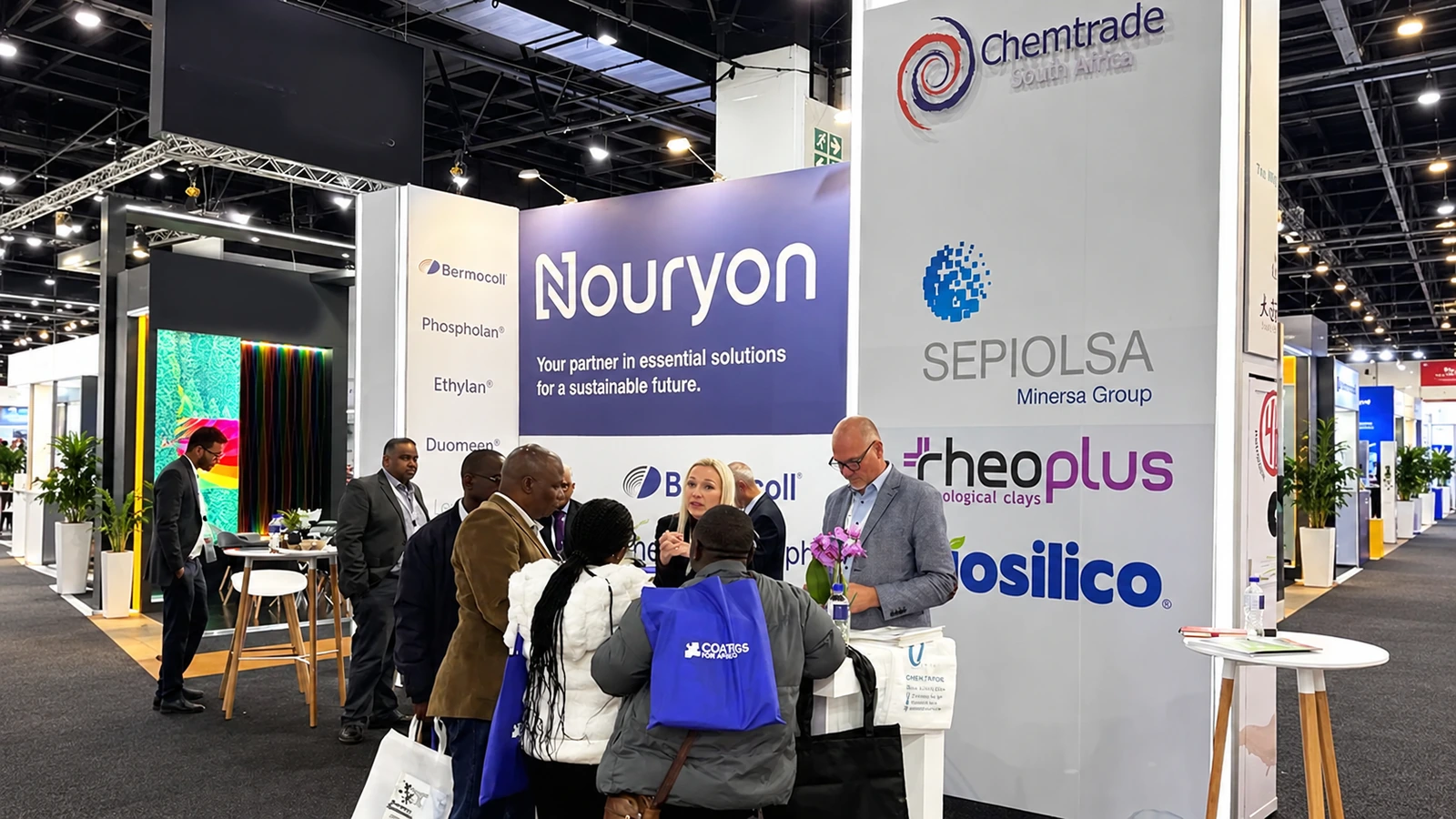 Chemtrade stand displaying Biosilico — extended landscape image