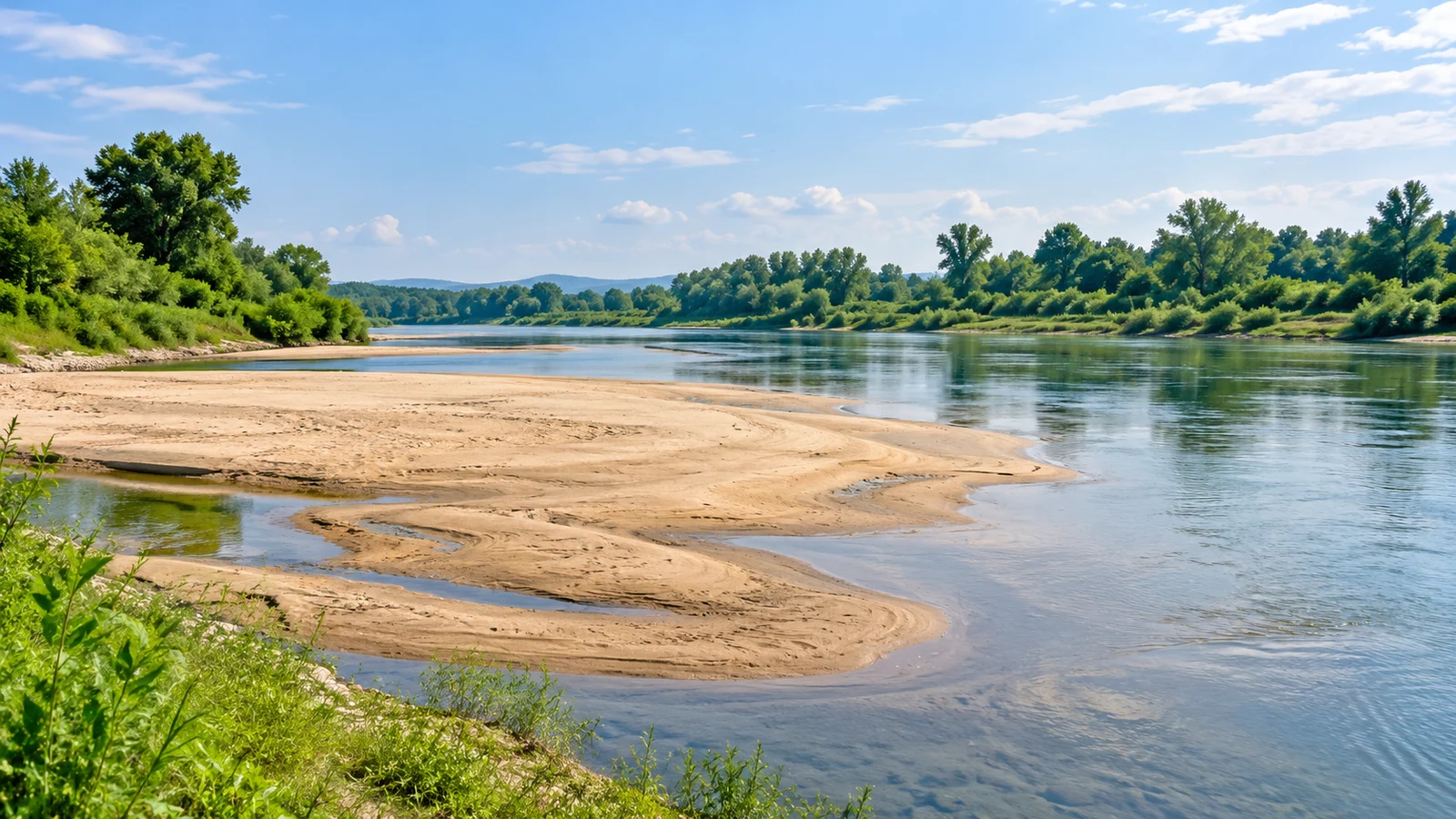 River sand resources — illustration